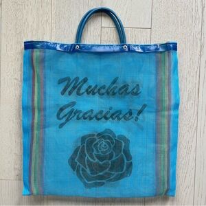 Hija de tu Madre Muchas Gracias traditional Mexican grocery shopping tote bag
